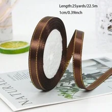 1 Roll 25 Yards, 1cm Phnom Penh Ribbon Wedding Candy Box Ribbon Gift Wrap Ribbon Ribbon Hand-Made D Iy Decorative Tape