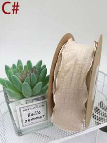 1入組4cm*9m泡泡燙縮絲帶,diy材料緞帶製作鮮花花束包裝,禮盒裝飾 - 彩色 - 查看 3