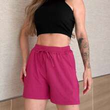Women Shorts - Màu Hồng Tươi - Xem 4
