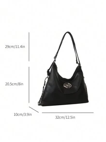 Koreański Styl Moda Kobiety Torba 2023 Jesień Nowości  Torba na ramię z łańcuszkiem Codzienny Duża pojemność Wielofunkcyjne Torba typu Crossbody Modny