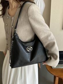 Koreański Styl Moda Kobiety Torba 2023 Jesień Nowości  Torba na ramię z łańcuszkiem Codzienny Duża pojemność Wielofunkcyjne Torba typu Crossbody Modny