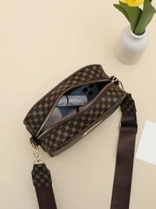 2024年春季新款兒童單肩包,簡約休閒時尚迷你方形斜挎包,兒童休閒小包 - 咖啡棕 - 查看 6