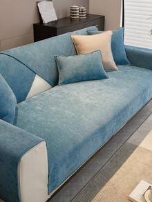 1 Miếng phổ cập Đệm sofa , Tối giản hiện đại Thiết kế , Chống trượt , Chống bụi , Chống bám bẩn , Máy giặt được Bọc ghế sofa Đối với Tất cả các mùa , Ấm áp , không phai , Và - Xanh đậm - Xem 3