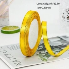 1 Roll 25 Yards, 1cm Phnom Penh Ribbon Wedding Candy Box Ribbon Gift Wrap Ribbon Ribbon Hand-Made D Iy Decorative Tape