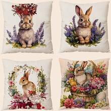 4pcs Trang trí Vỏ gối , Thích hợp Đối với Nhà  Trang trí , Phòng khách Trang trí , Phòng ngủ Trang trí , Ô tô/xe hơi Trang trí , Polyester Một mặt In Nắp đệm - Nhiều màu - Xem 1