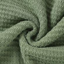 1pc Simple Knit Baby Swaddle Blanket For Car And Daily Use, All Seasons Love Valentine - Green - View 6