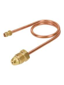 Pigtail con tuerca izquierda, punta pol, 50 cm, Foset PIPO-50 - Bronce - Ver 1