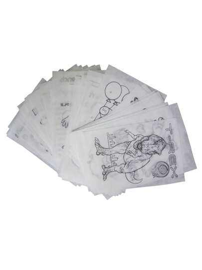 100 pz Pellon para colorear Tamaño Oficio, Surtido, Papel pellon para colorear. 100 pz