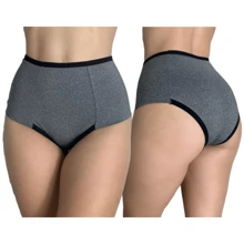 Kit 3 Calcinhas Modeladora Suplex Cinta Pós Parto Tanga Cós Alto Calçola Compressão Aperta Barriga