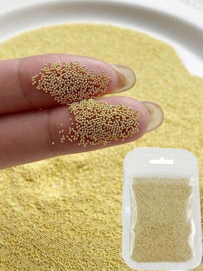 5000Pcs 3D Nail Caviar Beads For Nail Art Mini Nail Ball Beads Gold Nail Studs Diy Decorations Accessories Nail Charms Nail Gems Nail Supplies Nails