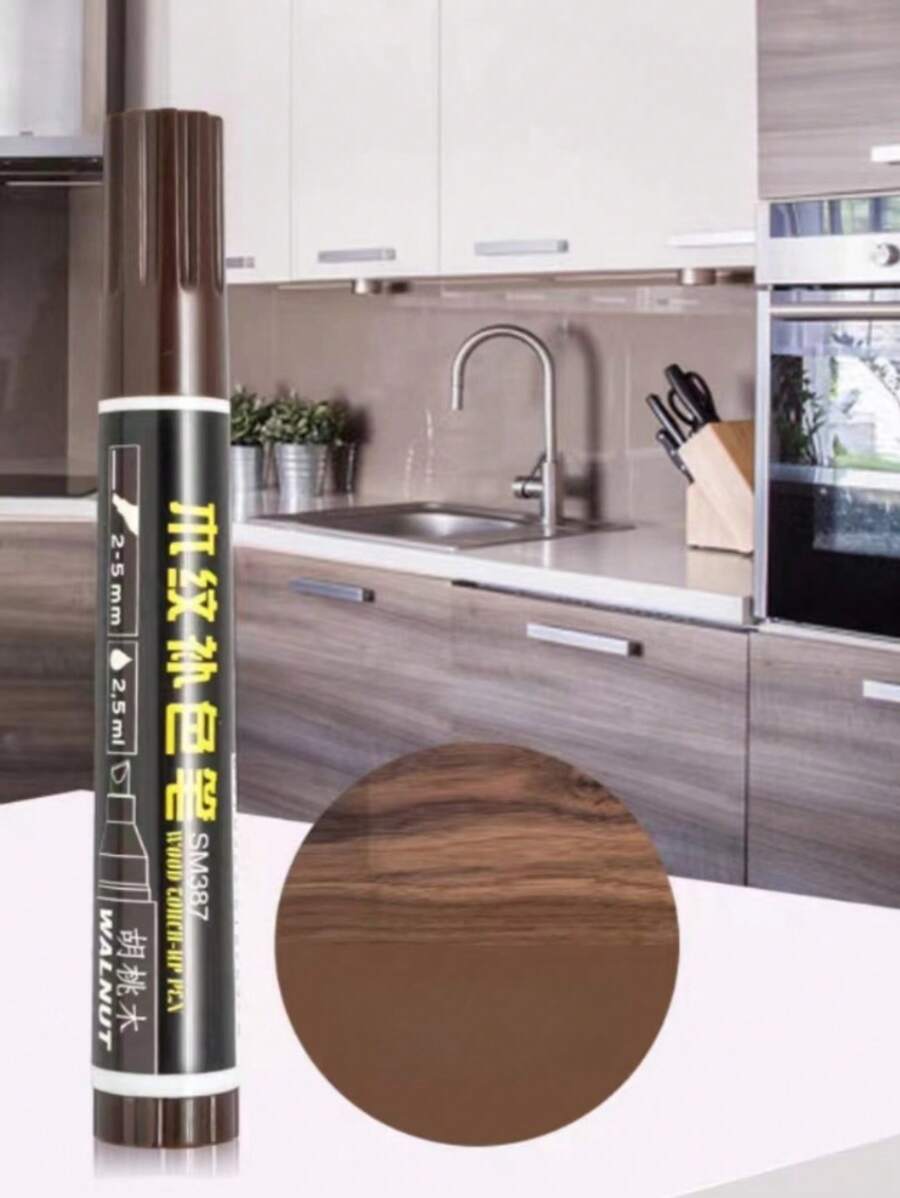 Cross-Border Walnut/ Mahogany Colored Oil-Based Paint Pen For Wooden Furniture Repair - Walnut - View 1