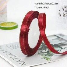 1 Roll 25 Yards, 1cm Phnom Penh Ribbon Wedding Candy Box Ribbon Gift Wrap Ribbon Ribbon Hand-Made D Iy Decorative Tape