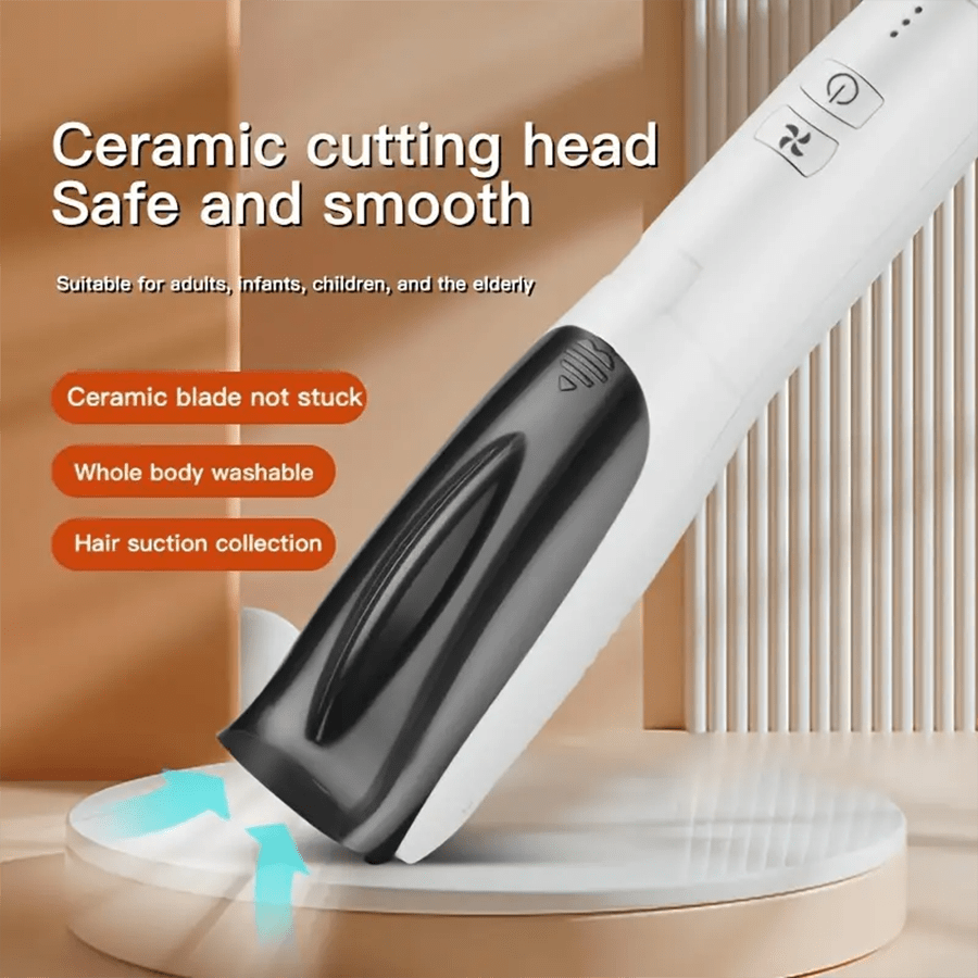 Vacuum Suction Hair Clipper, Quiet Hair Clipper Set, Rechargeable