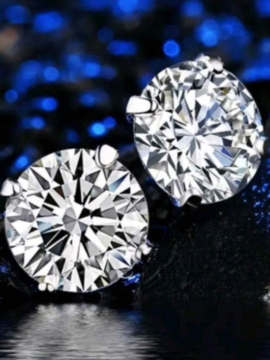 Men's Earrings - 銀色 - 查看 1