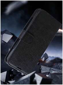 FUNDA TIPO CARTERA BILLETERA FILP COVER PARA XIAOMI REDMI 9 - Negro - Ver 4