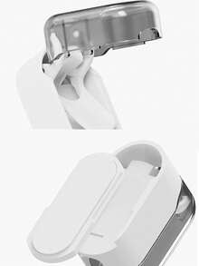 1入組掛牆式防塵牙刷架(不需打孔),衛生間電動牙刷儲物架