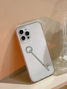 1 Miếng Trong suốt Creative Chìa khóa & Thiết kế cổ điển Bảo vệ hoàn toàn TPU Chất liệu Ốp lưng & bao da điện thoại , Tương thích với iPhone 13/14/15 - Trong sáng - Xem 2