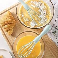 1pc, Silicone Egg Beater And Blender - Perfect For Blending, Whisking, Beating, And Stirring - Essential Baking Tool And Kitchen Gadget For Home Kitchen - Egg Beater With Gourd Handle - View 9