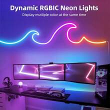 1 szt 5V RGB-IC Neon Lina Lekki , 9,8 stopy Z 24 klawisze Pilot , Muzyka Synchronizacja Led Neon Pasmo , Doskonały Dla Sypialnia , Salon , Gry Pokój , Dekoracje Ścienne