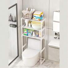 Toallero Mueble Organizador Baño Rack Estante Sanitario 3 niveles - Blanco - Ver 1