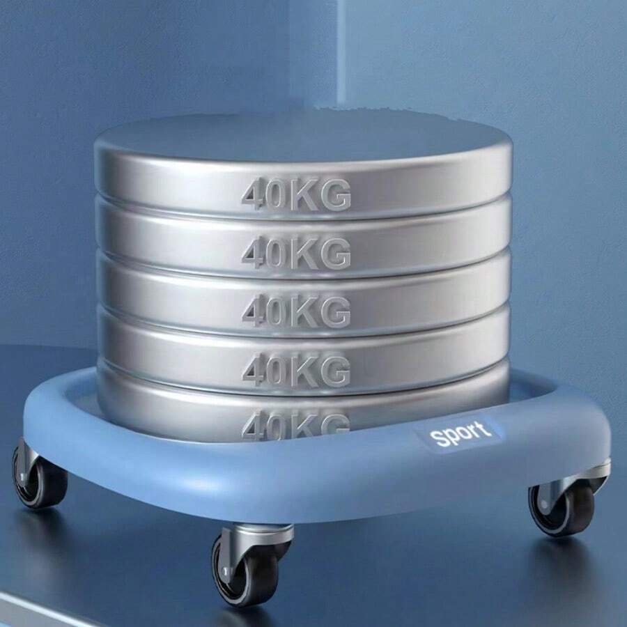 1pc Premium Selected Abdominal Exercise Equipment With Ultra-Silent Universal Wheel And Sliding Plate, Suitable For Home Use - Multicolor - View 1