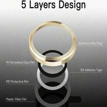 Ultraklare Kameraobjektivfolie Aus Titanlegierung, Schutzhülle Für Die Rückkamera Des Mobiltelefons, Kompatibel Mit Dem Iphone