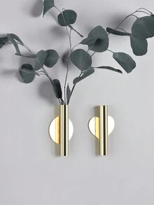 1 Miếng Creative Treo tường Chậu hoa , Phong cách Bắc Âu Đồ trang trí treo Cái bình hoa , Vàng Không có Khoan Đối với Phòng khách Trang trí - cách cắm hoa treo tường - Xem 3