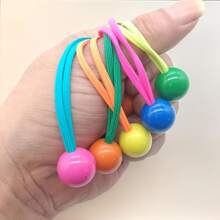 5入組「糖果色圓球」髮帶，彈性髮圈適合日常使用，可愛又時尚