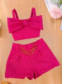 Young Girls Sets - 玫紅色 - 查看 2