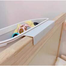 1pc Bedside Hanging Basket Baby Crib Organizer, Diaper Caddy Storage, Bed Fencing Hanging Storage Box - Grey - View 6