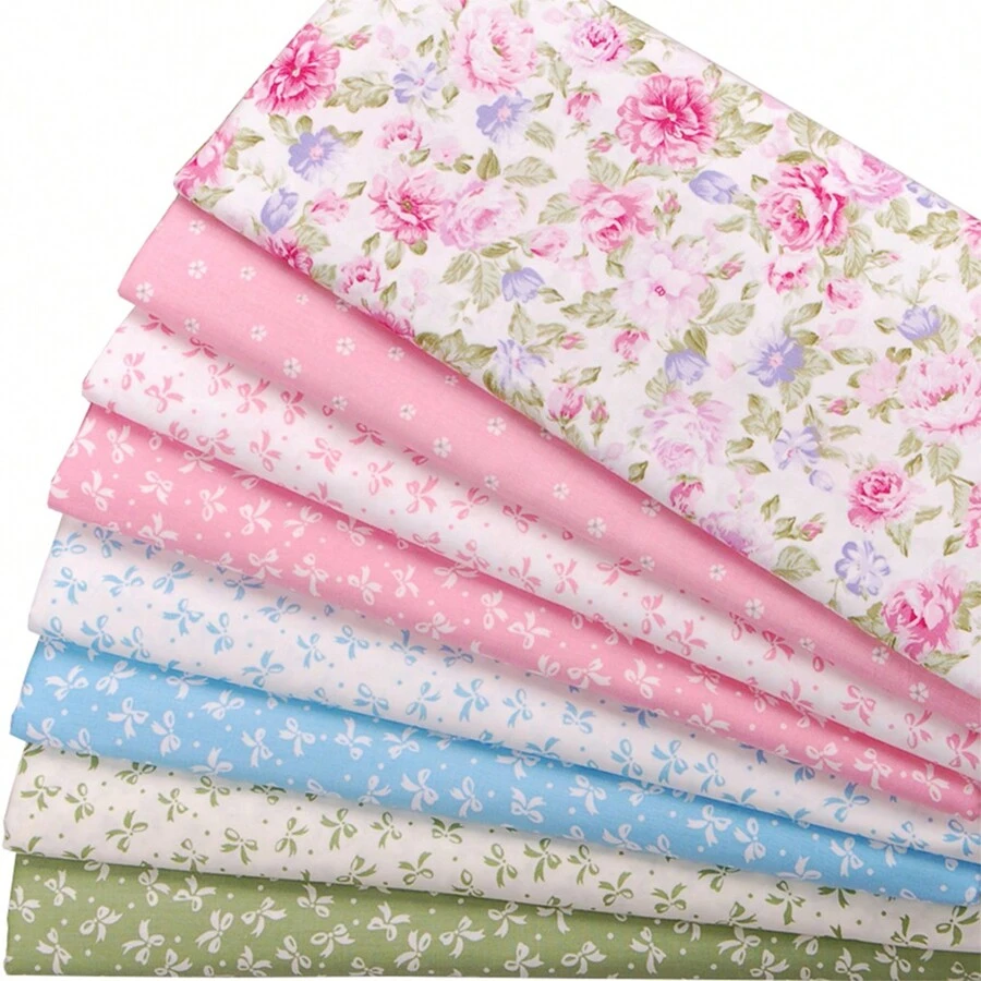 8pcs 18 X 22 Inch ( 46cm X 56cm ) In Chất vải Đối với Vá lại DIY May vá Làm sổ lưu niệm Quilting Mẫu - Nhiều màu - Xem 1