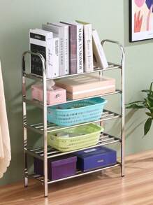 Storage Rack 3Y4 Layers Shoe Rack Easy To Assemble - Silber - Übersicht 4