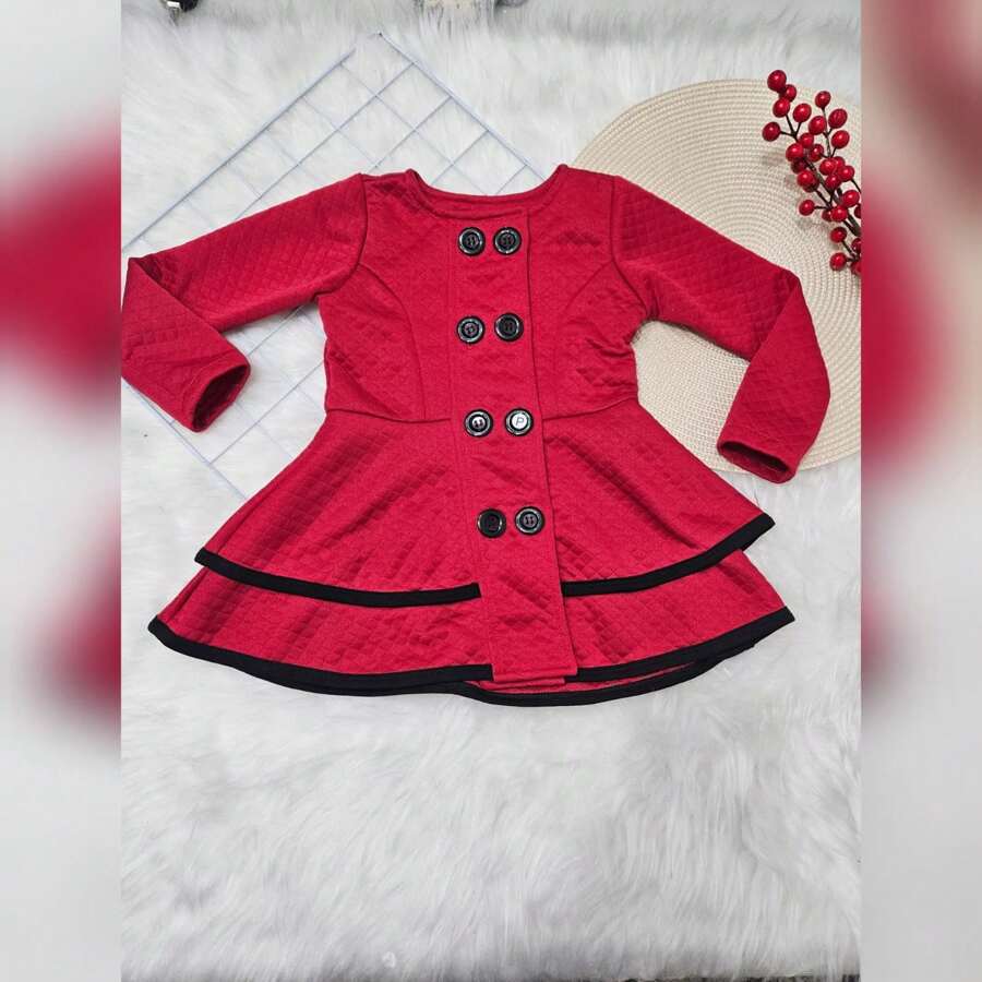 Young Girls Coats - Đỏ - Xem 1