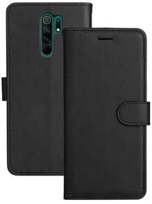 FUNDA TIPO CARTERA BILLETERA FILP COVER PARA XIAOMI REDMI 9 - Negro - Ver 1