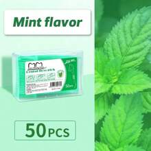 50pcs/Box Super Thin Smooth Disposable Floss, Individually Packaged, Fruit Flavor Floss Stick, Home Pack Toothpick, Portable Box - Multicolor - View 11