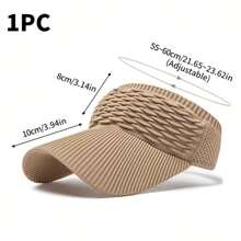 Casual Elastic Knitted Cap, Breathable Women's Empty Top Sunshade Hat For Outdoor Sports And Sun Protection - Multicolor - View 9