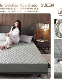 CUBRE COLCHON. - Gris - Ver 2