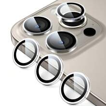 3 Packs Camera Lens Protector For IPhone 17/17 Pro/17 Pro Max/17 Air / 16/15 Pro Max/15 Pro/14 Pro Max/14 Pro, Ultra-Tough HD Personal Lens Protector, Anti-Scratch, Ultra-Thin Tempered Glass, Compatible With IPhone Series, Transparent