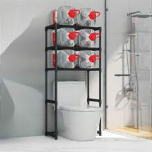 Toallero Mueble Organizador Baño Rack Estante Sanitario 3 niveles - Blanco - Ver 3