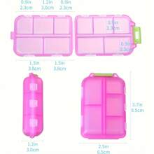 1pc Travel Pill Organizer - 10 Compartments Pill Case, Compact And Portable Pill Box, Perfect For On-The-Go Storage, Pill Holder