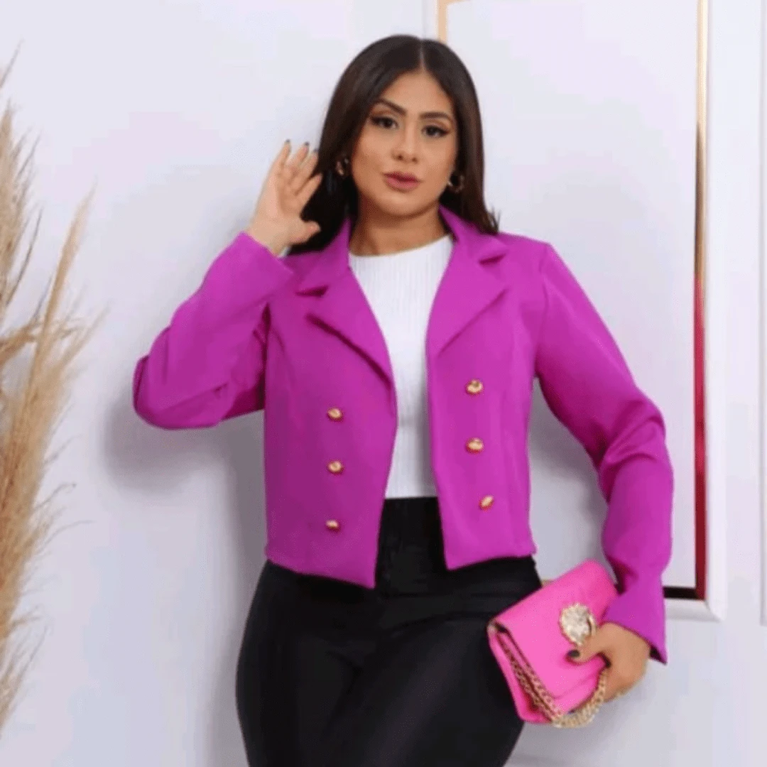 Women Blazers - Màu Hồng Tươi - Xem 1