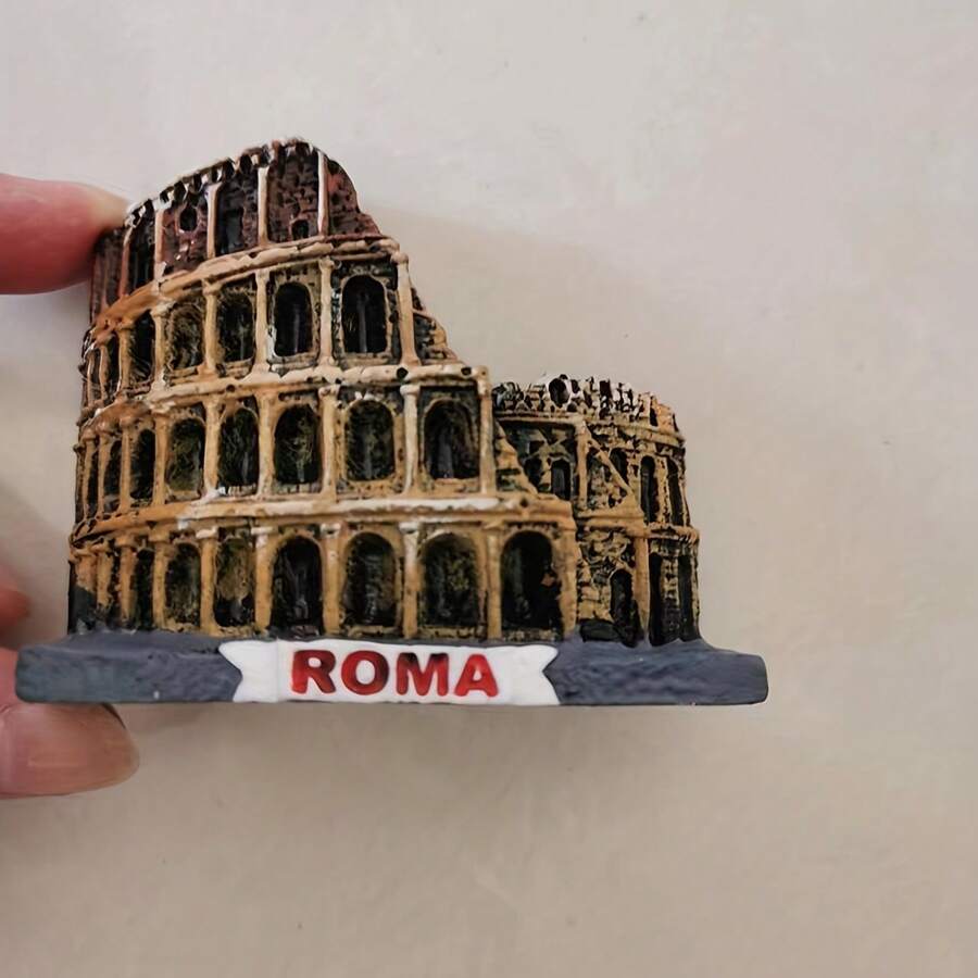 1pc, Fridge Magnets, Rome Colosseum Italy Fridge Magnets, Refrigerator Magnets, Travel Gift Souvenir Magnets, Decorative Refrigerator Magnets, Cute Office Kitchen Magnets, Kitchen Utensils, Apartment Essentials, Dorm Essentials, Home Decoration Birthday Gifts Graduation