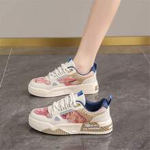 缤纷森林彩色男女鞋新款百搭休闲时尚运动鞋户外运动鞋 - 紅色 - 查看 2