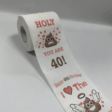 1件装40岁生日礼物 - 恶作剧厕纸 - 40岁生日装饰、派对用品 - 有趣的搞怪礼物、独特的生日礼物，送给他
