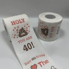 1件装40岁生日礼物 - 恶作剧厕纸 - 40岁生日装饰、派对用品 - 有趣的搞怪礼物、独特的生日礼物，送给他