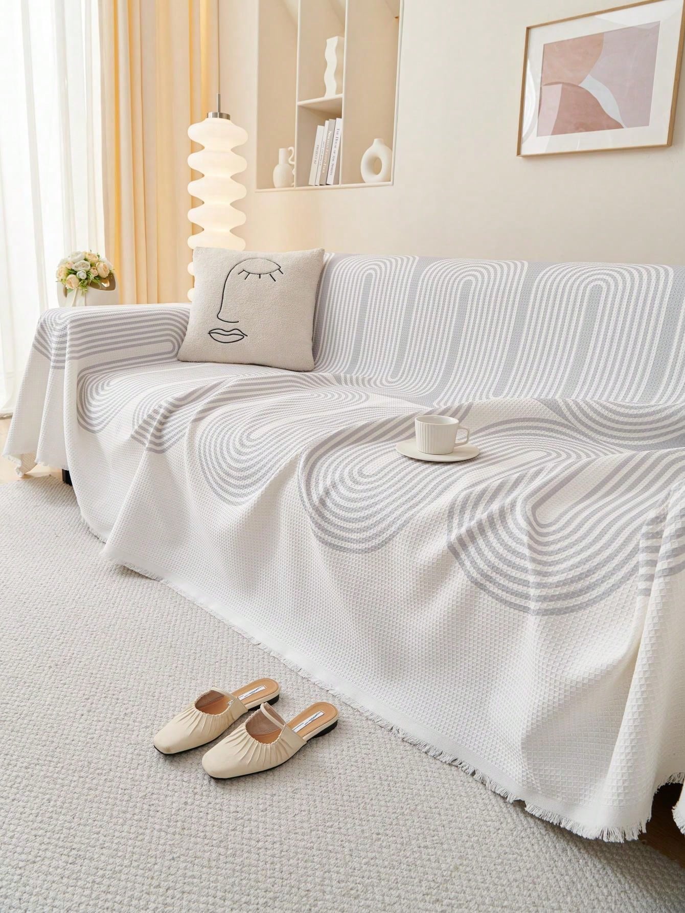 1pc Modern AntiSlip Sofa Cover Blanket FullCovered Four Seasons Universal AntiSlip Sofa Towel