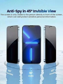 4入組屏幕保護貼-絲印高清玻璃防窺、防洩漏、防刮擦手機保護膜,適用於iphone 6、6s、7、8、se、se3、6plus、7plus、8plus、xr、11、12、12pro、13、14、13pro、14pro、15、15pro、12mini、13mini、x、xs、11pro、xsmas、11promax、12promax、13promax、14plus、14promax、15plus、15promax - 黑色 - 查看 7