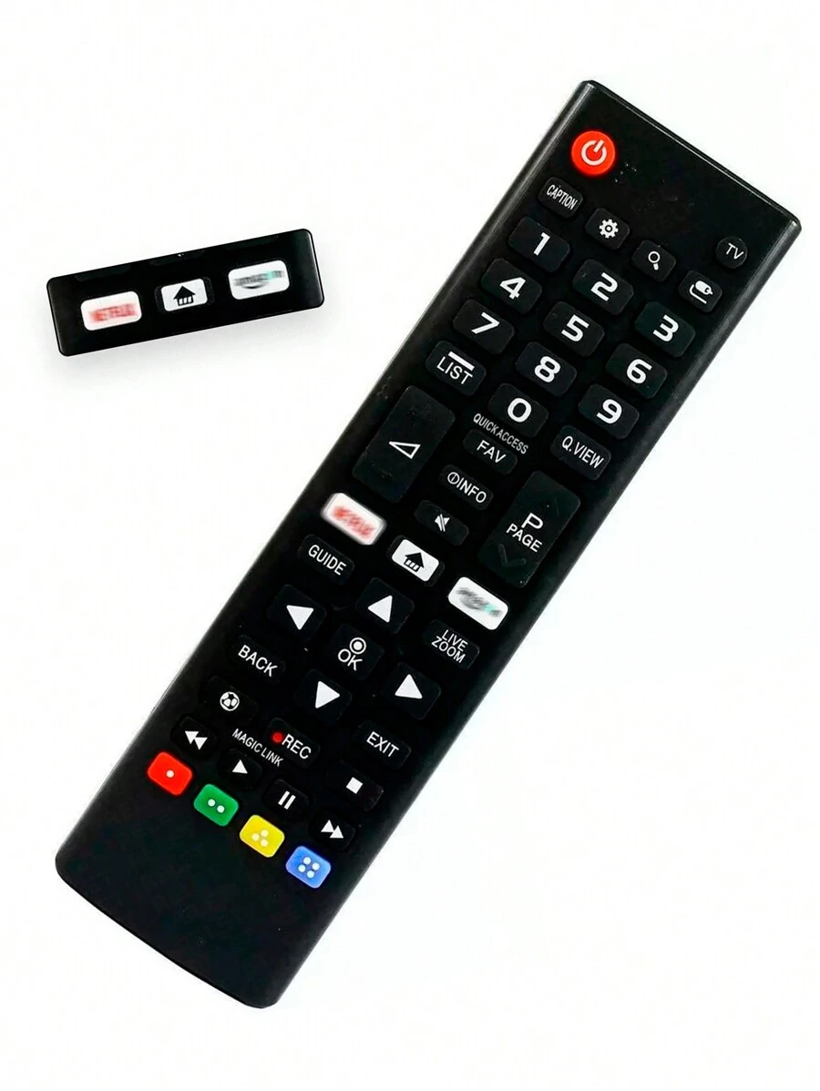 Controle Remoto Compatível Com Tv L G Smart Net flix Ama zon c/ Pilhas SKY-8035 - Preto - Visão 1