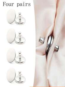 鋁合金窗簾扣一對,圓形磁性窗簾扣,防漏窗簾扣 - 銀色 - 查看 10