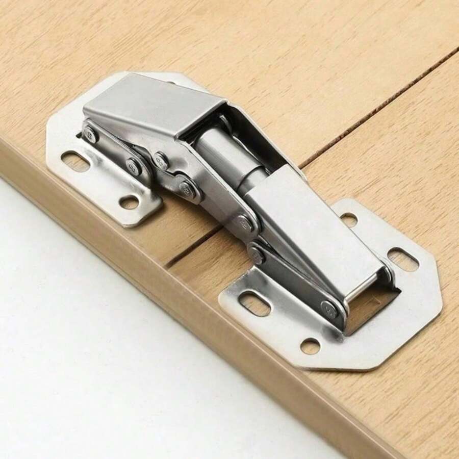 1pc Hinge Easy Installation Hinges Cabinet Hinge For Drawer Window Cupboard Cabinet Door Hinges - Silver - View 1